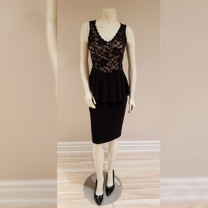 Suzy Shier lace peplum top